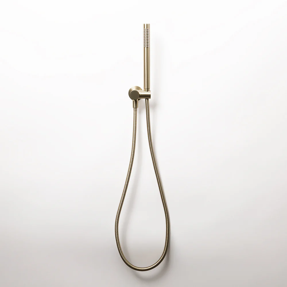 Alma Roni Hand Shower on Swivel Holder Brushed Brass Gold - Image 2