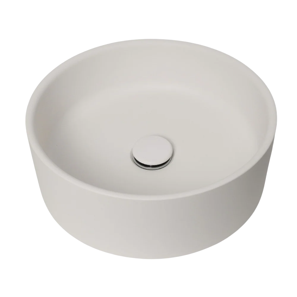Alma Solara Circle Concrete Basin Arctic White - Image 2