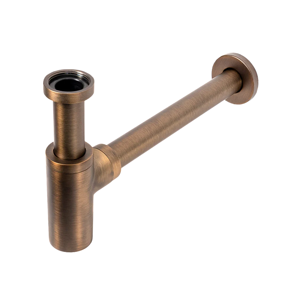 Alma Vintage Antique Brass Bottle Trap