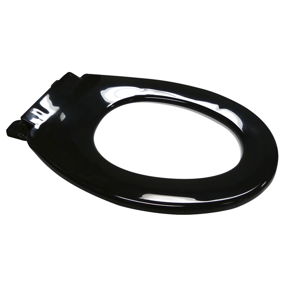 3monkeez Anti Vandal Single Flap Closed Front Toilet Seat Black - Image 4