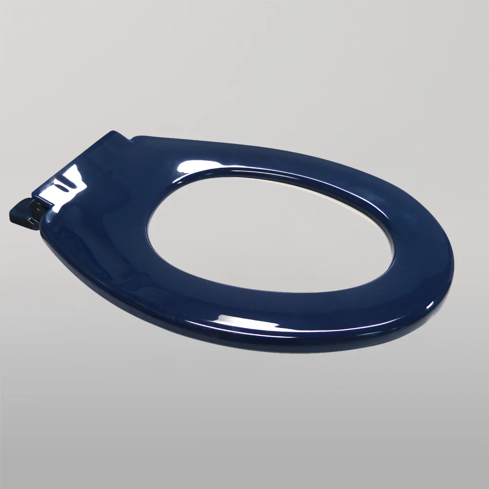 3monkeez Anti Vandal Single Flap Closed Front Toilet Seat Blue - Image 2