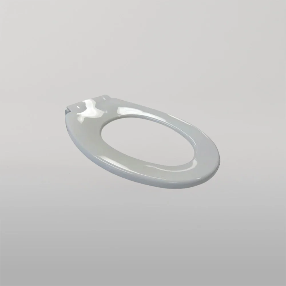 3monkeez Anti Vandal Single Flap Closed Front Toilet Seat White - Image 2