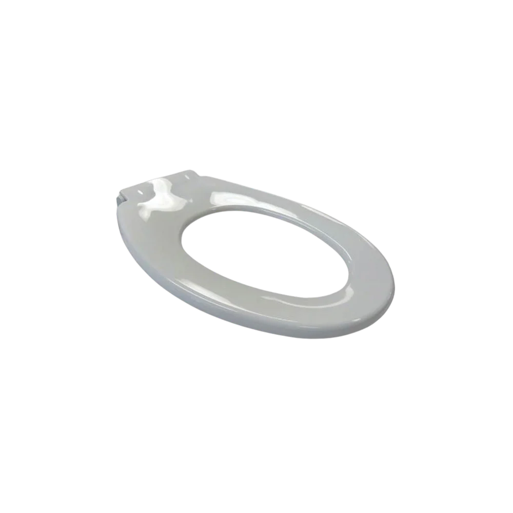 3monkeez Anti Vandal Single Flap Closed Front Toilet Seat White - Image 3