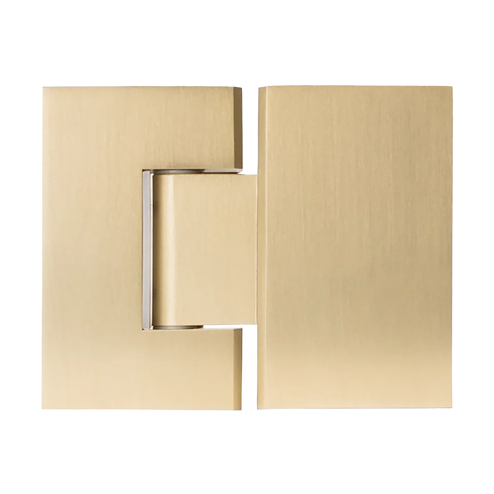 Alma Anton Shower Hinge Brushed Brass Gold - Image 3