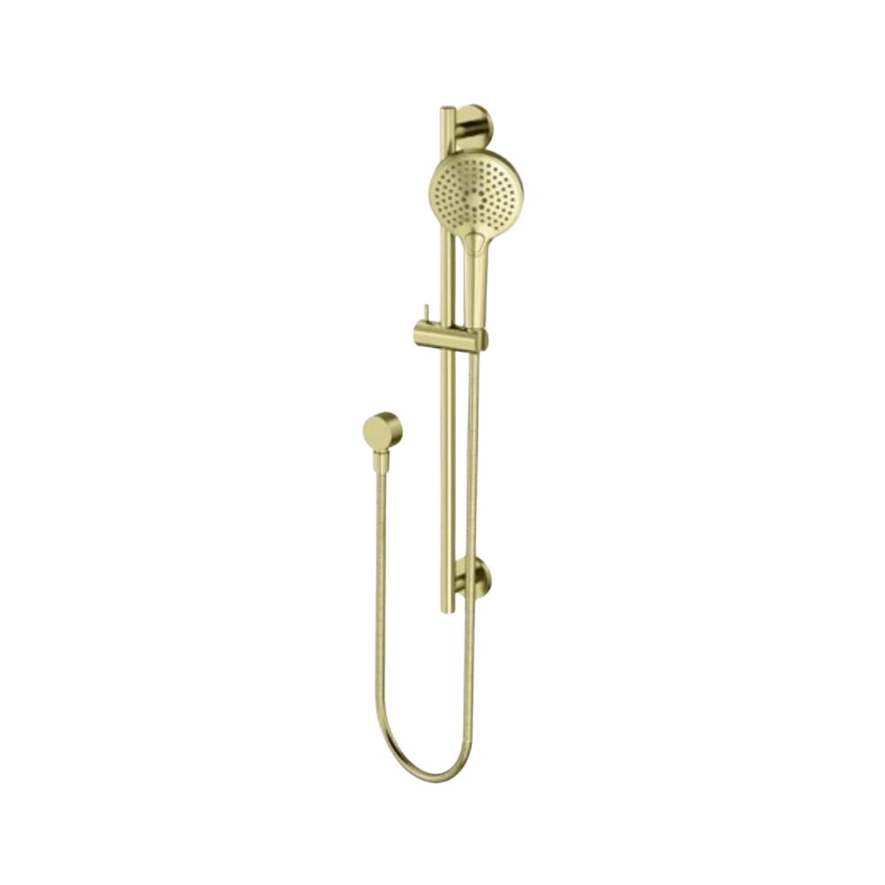 Arcisan Fusion Air Handshower with Axus Slide Rail Set Brushed Brass