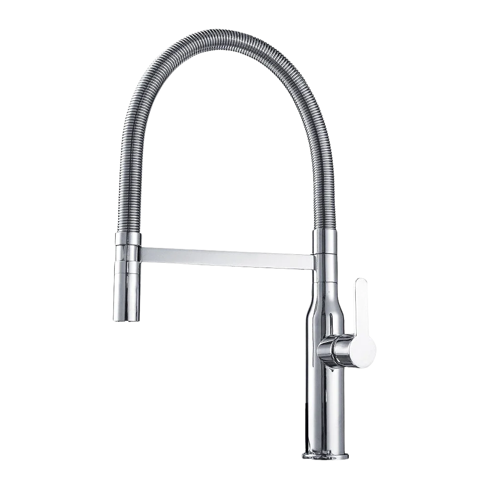 Arcisan Kitchen Sink Mixer with Nozzle On Metal Spring Chrome - Image 3