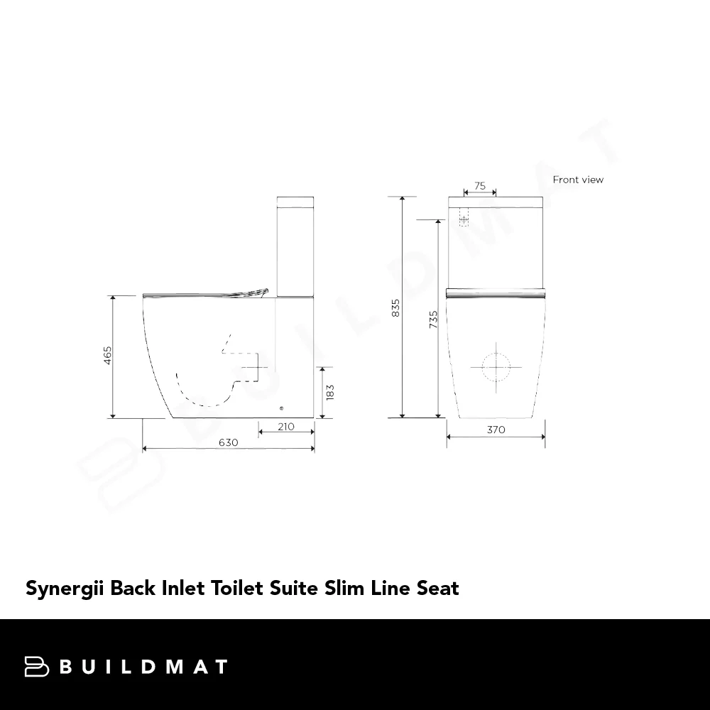 Arcisan Synergii Back Inlet Toilet Suite Slim Line Seat - Image 4
