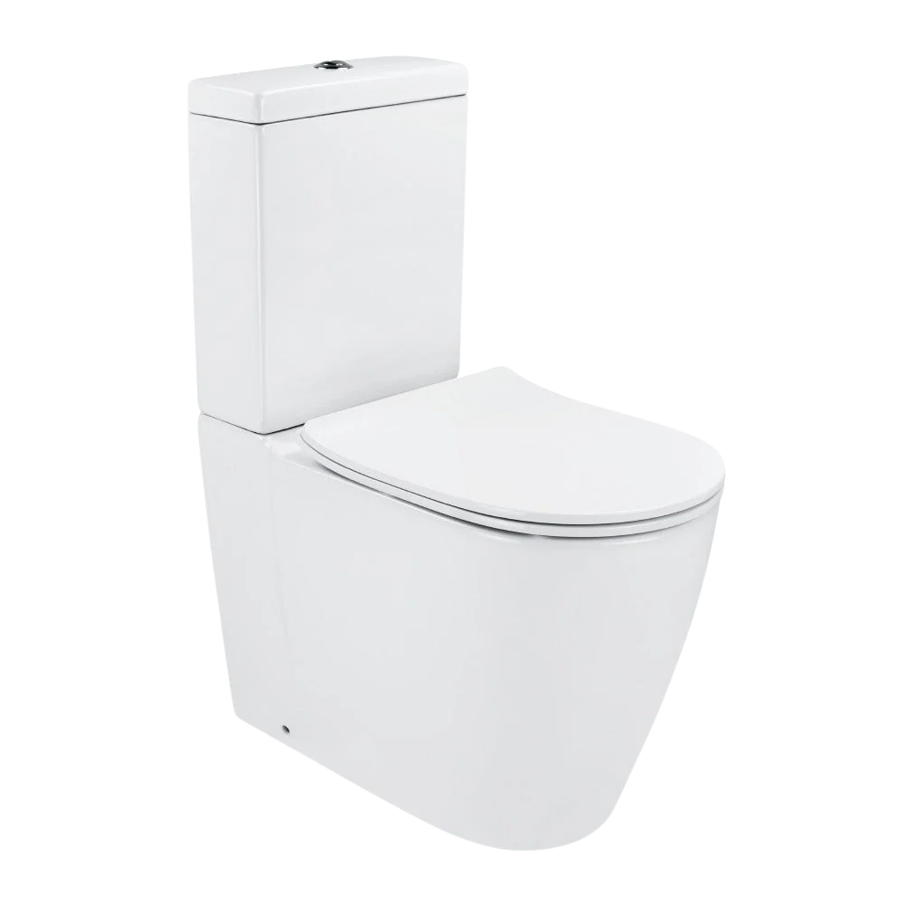 Arcisan Synergii Dual Inlet Toilet Suite with Slim Line Seat White