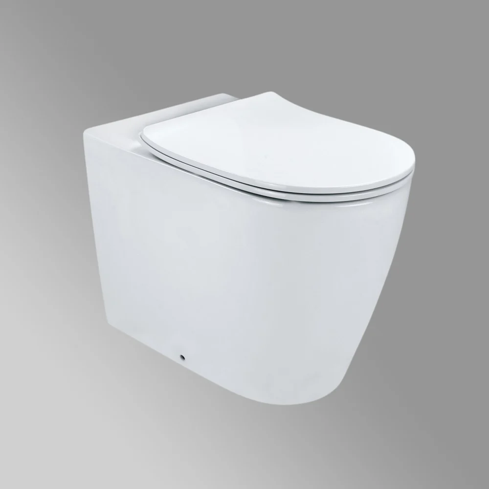 Arcisan Synergii Wall Faced Pan Suite with In-Wall Cistern Slimline Seat White - Image 2