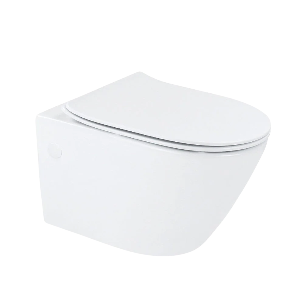 Arcisan Synergii Wall Hung Toilet Suite with In Wall Cistern Frame and Slim Line Seat White - Image 3
