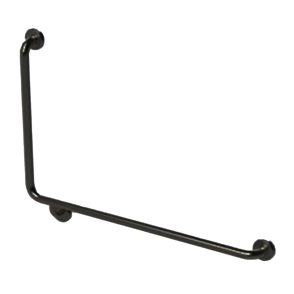 Argent Advantage 600x960mm 90 degree Grab Rail Right Hand Matte Black - Image 3
