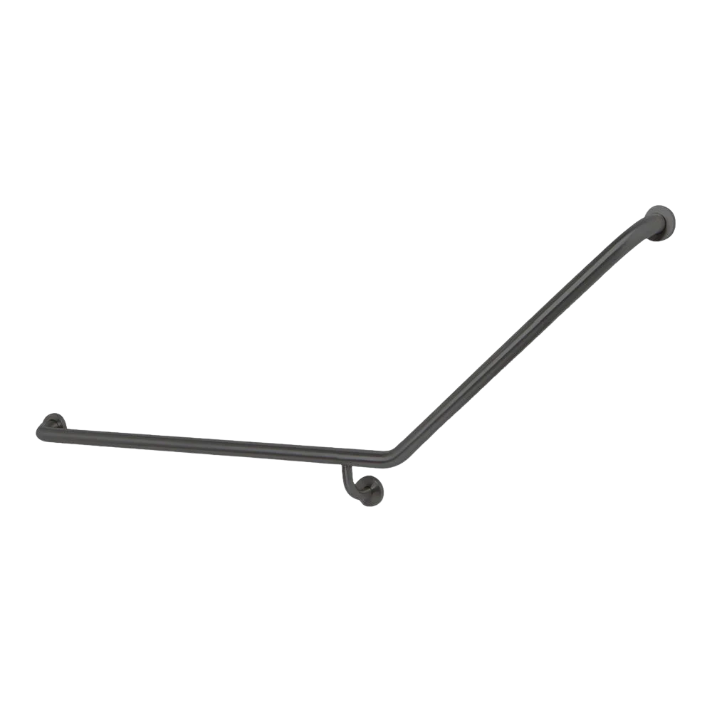 Argent Advantage 870x700mm 140 degree Grab Rail Left Hand Matte Black - Image 3