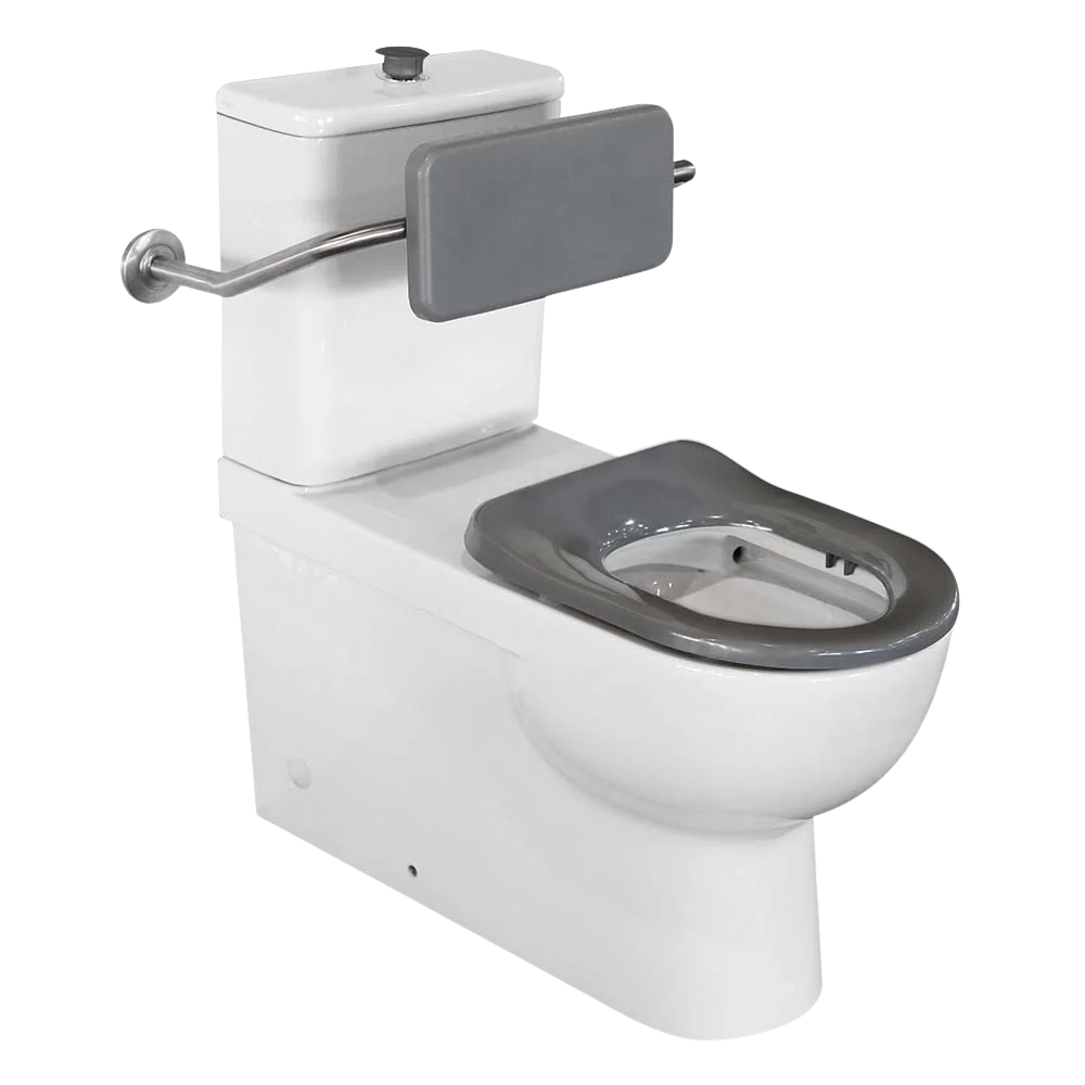 Argent Alto Plus BTW Rear Entry Toilet Suite with Backrest White - Image 3
