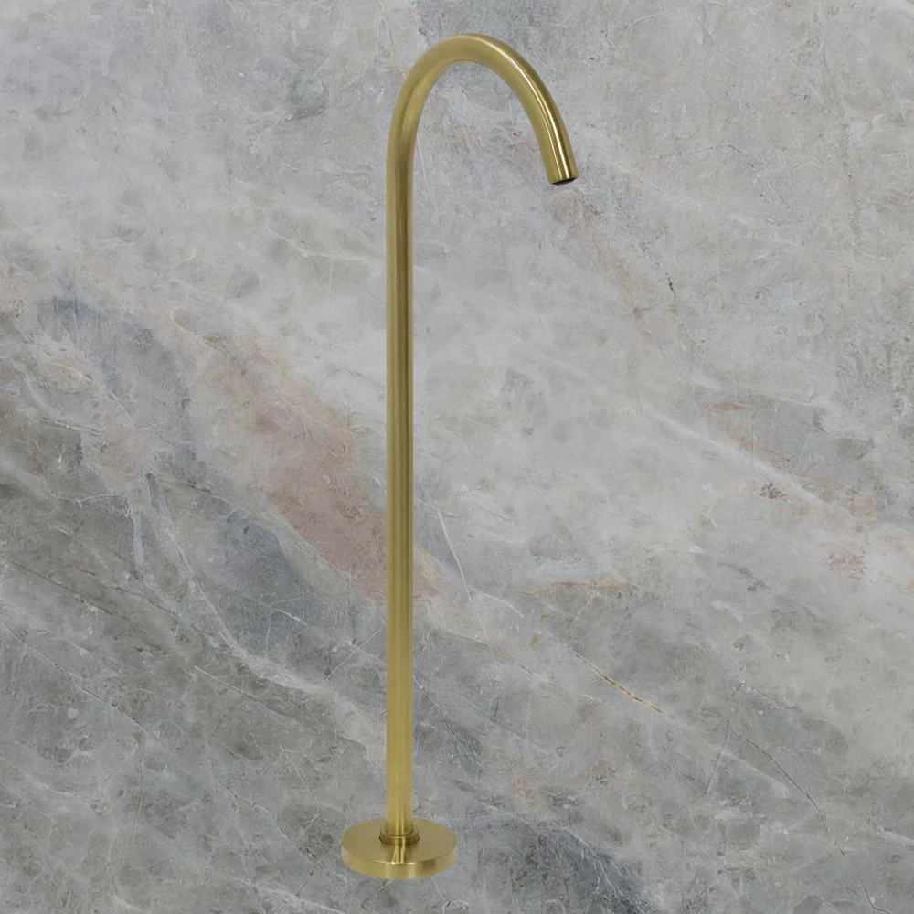 Argent Classic Freestanding Bath Spout Brushed Gold - Image 2