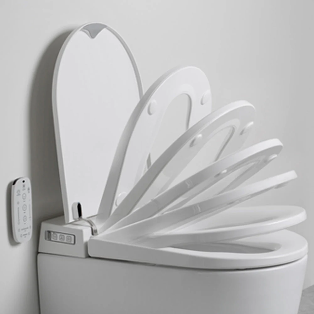 Argent Evo Wall Faced ViSmart Toilet Suite White - Image 4