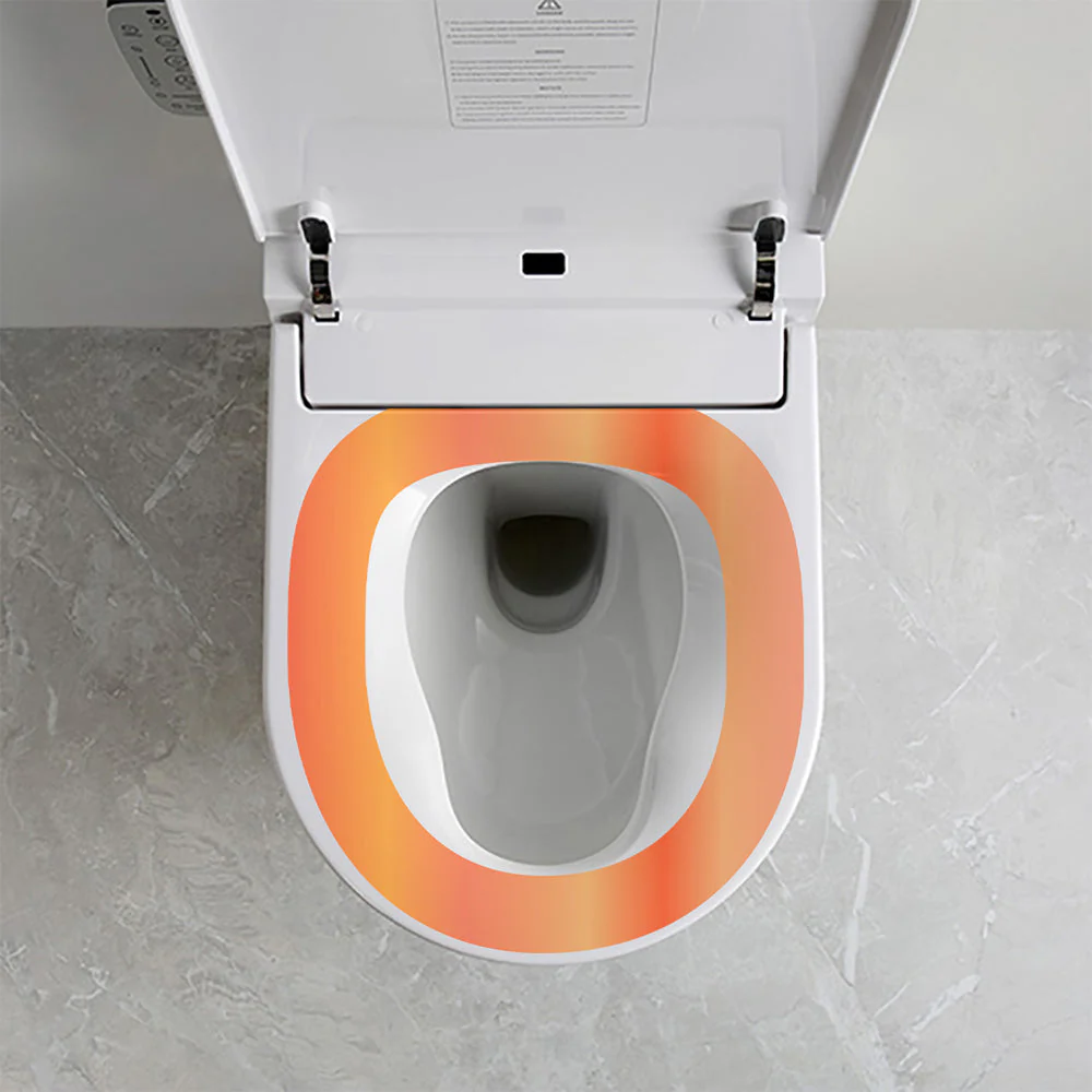Argent Evo Wall Faced ViSmart Toilet Suite White - Image 5