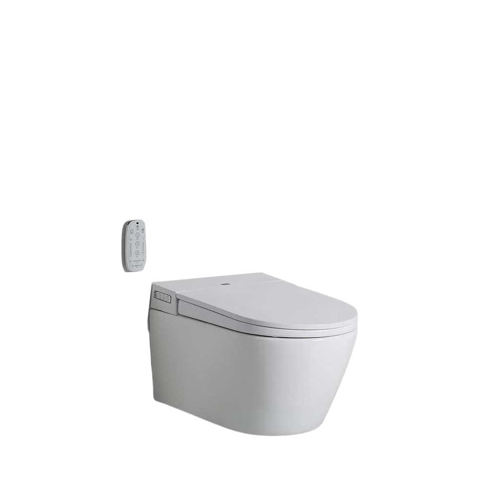 Argent Evo Wall Hung ViSmart Toilet Suite P Trap White - Image 3