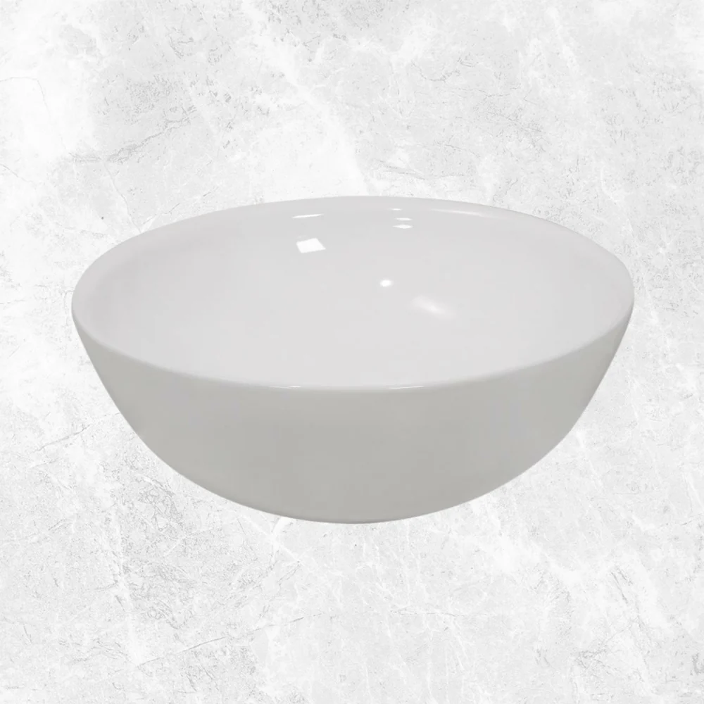 Argent Evoke 400 Round Vessel Basin (No Taphole) Gloss White - Image 2