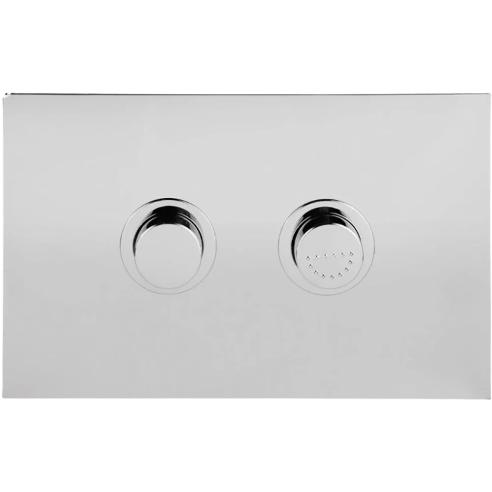 Argent Focus Comfort Pneumatic Round Flush Plate Chrome - Image 3