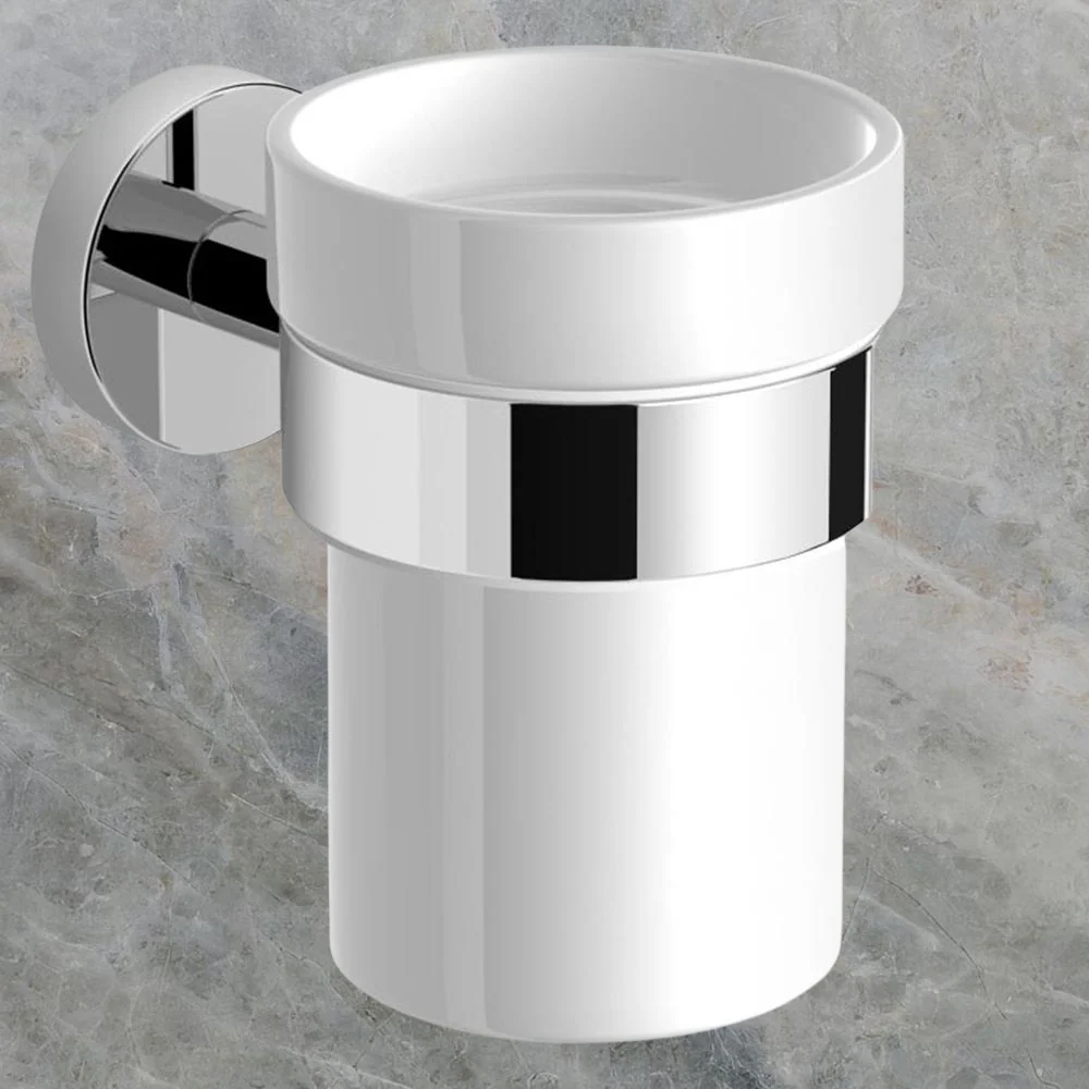 Argent Focus Toothbrush Holder Ceramic Chrome - Image 2