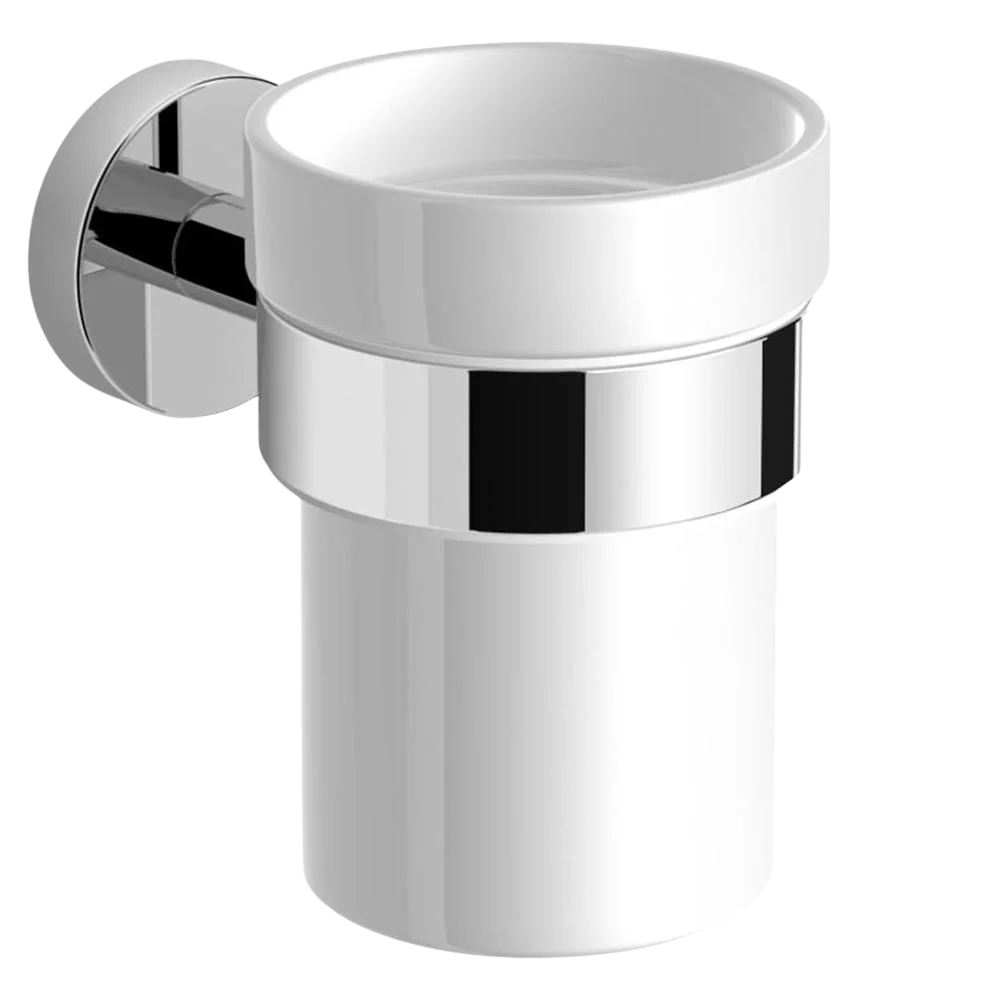 Argent Focus Toothbrush Holder Ceramic Chrome - Image 3