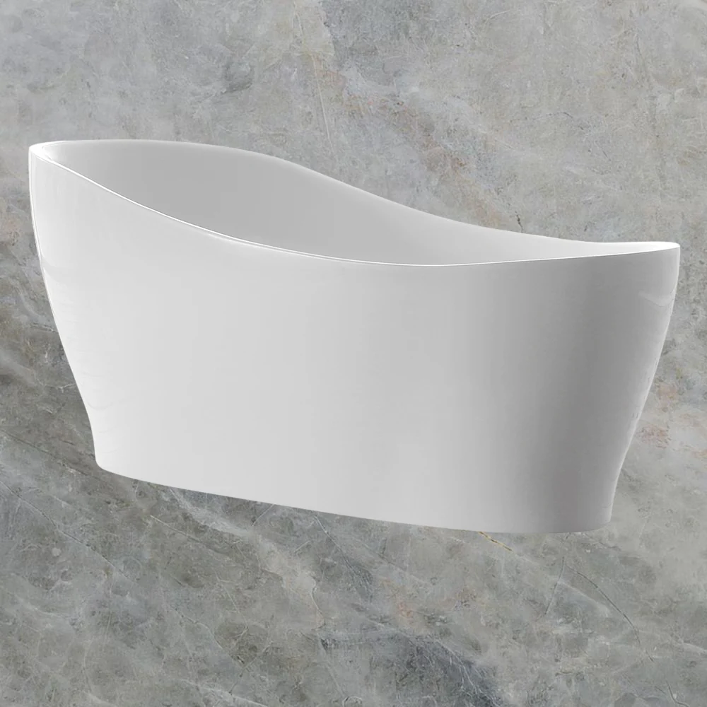 Argent Grace 1720mm Oval Freestanding Bath White - Image 2