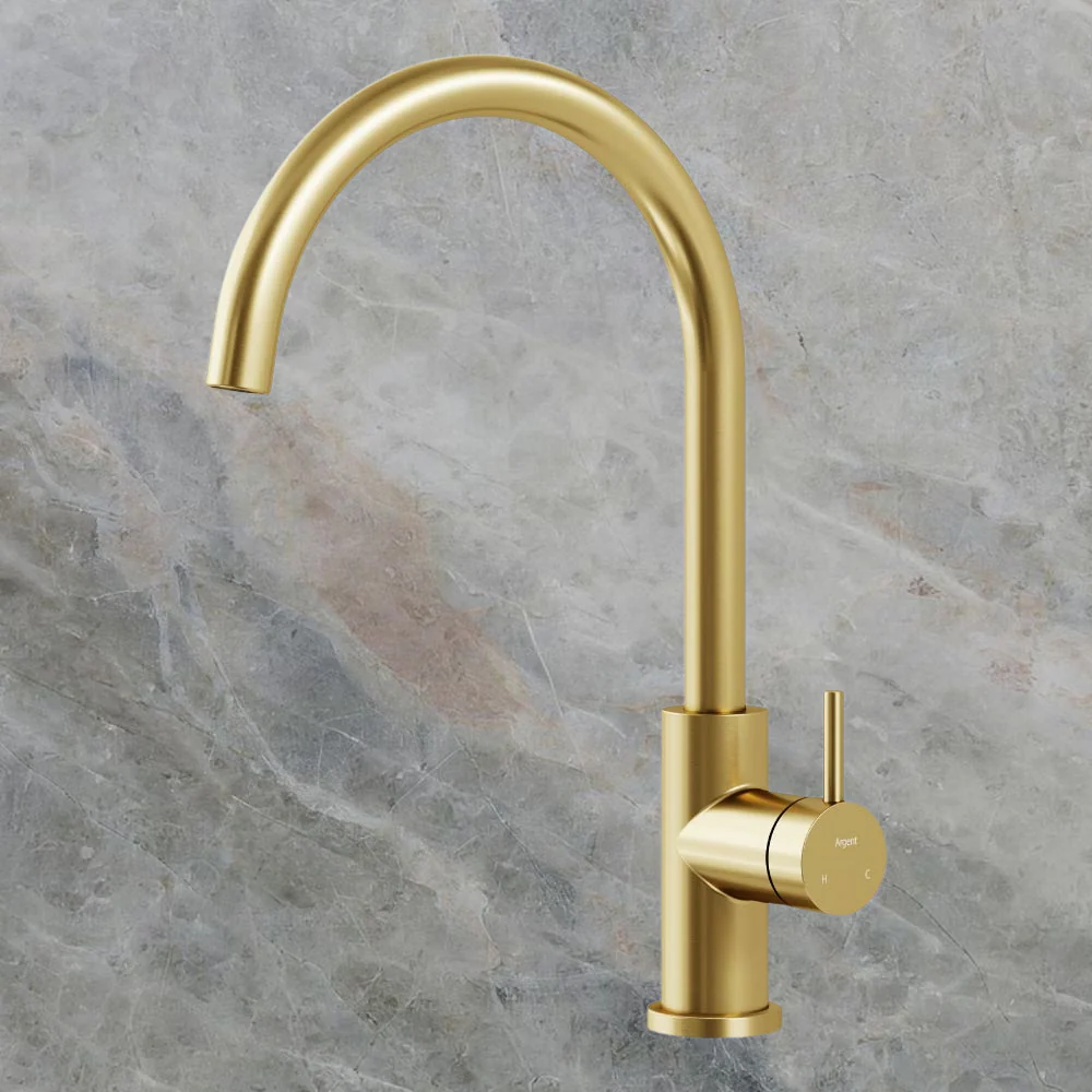 Argent Grace 2.0 Kitchen Mixer Brushed Gold Lead Free - Image 2