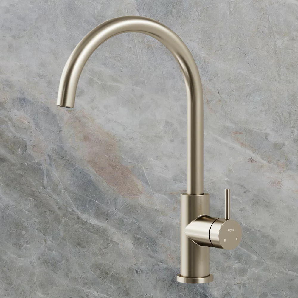 Argent Grace 2.0 Kitchen Mixer Brushed Nickel Lead Free - Image 2