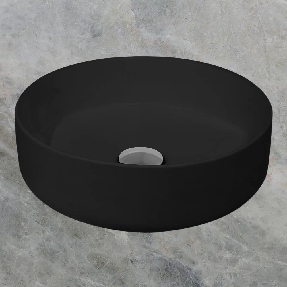 Argent Grace Neu 355 Round Vessel Basin Matte Black - Image 2
