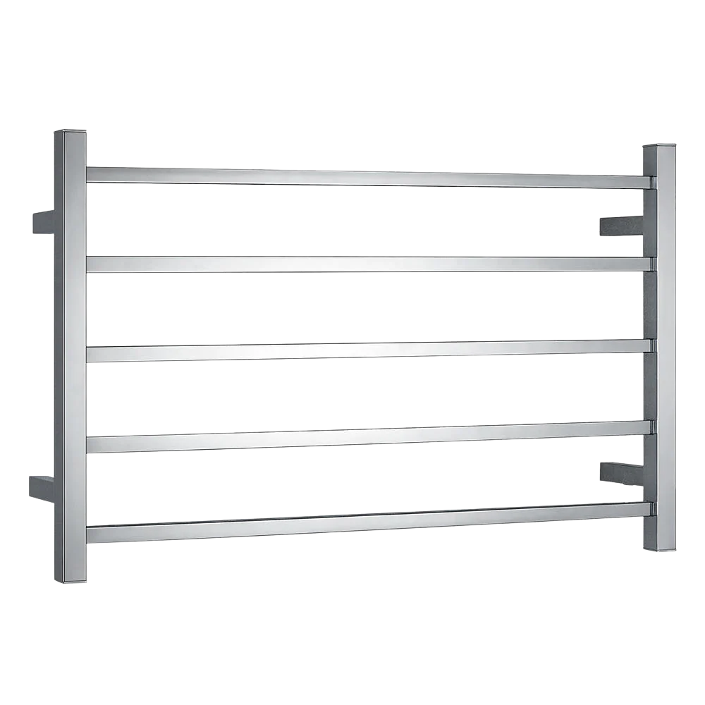 Argent Kubic 600mm 5 Bar Heated Towel Rail Chrome - Image 3