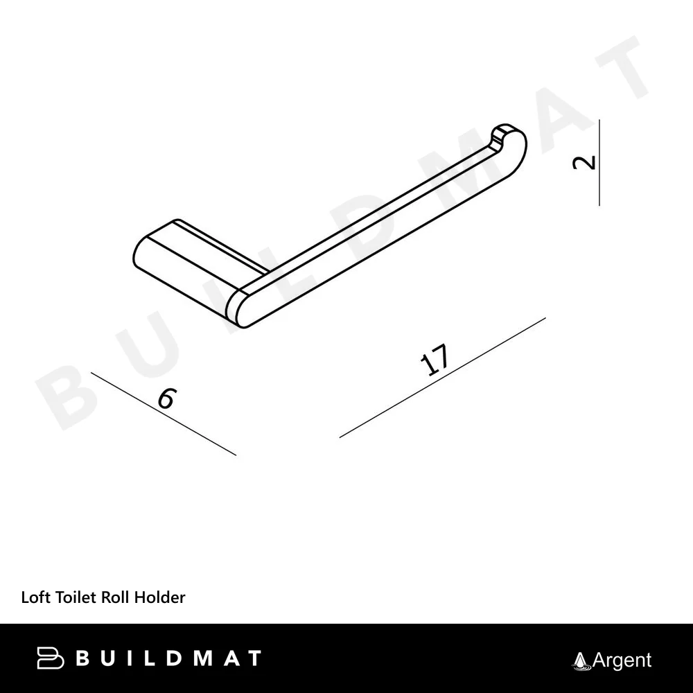 Argent Loft Toilet Roll Holder Chrome - Image 4