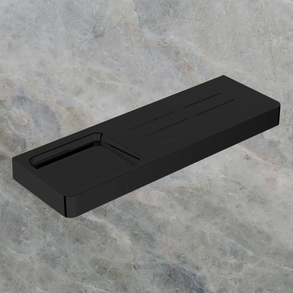 Argent Mondrian Neu 300mm Shower Shelf Matte Black - Image 2