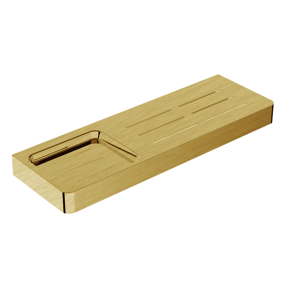 Argent Mondrian Neu Shower Shelf Brushed Gold - Image 3