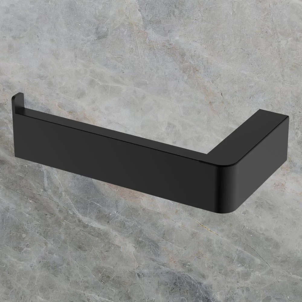 Argent Mondrian Neu Toilet Roll Holder Left Hand Faced Matte Black - Image 2