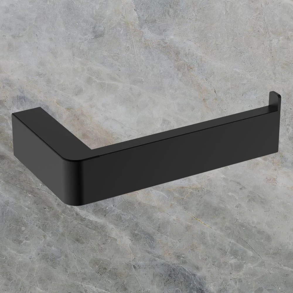 Argent Mondrian Neu Toilet Roll Holder Right Hand Faced Matte Black - Image 2