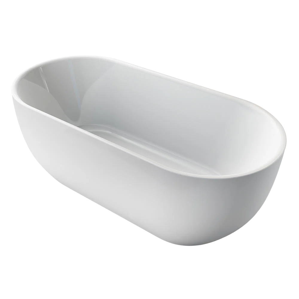 Argent Nova 1700mm Oval Freestanding Bath White - Image 3