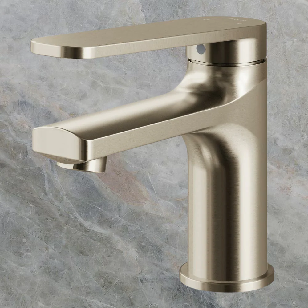 Argent Pace 2.0 Comfort Basin Mixer Brushed Nickel Lead Free - Image 2