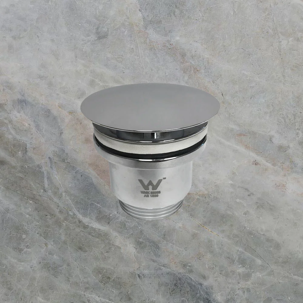Argent Pop Up Waste 32mm 2 Piece Large Lid Chrome - Image 2