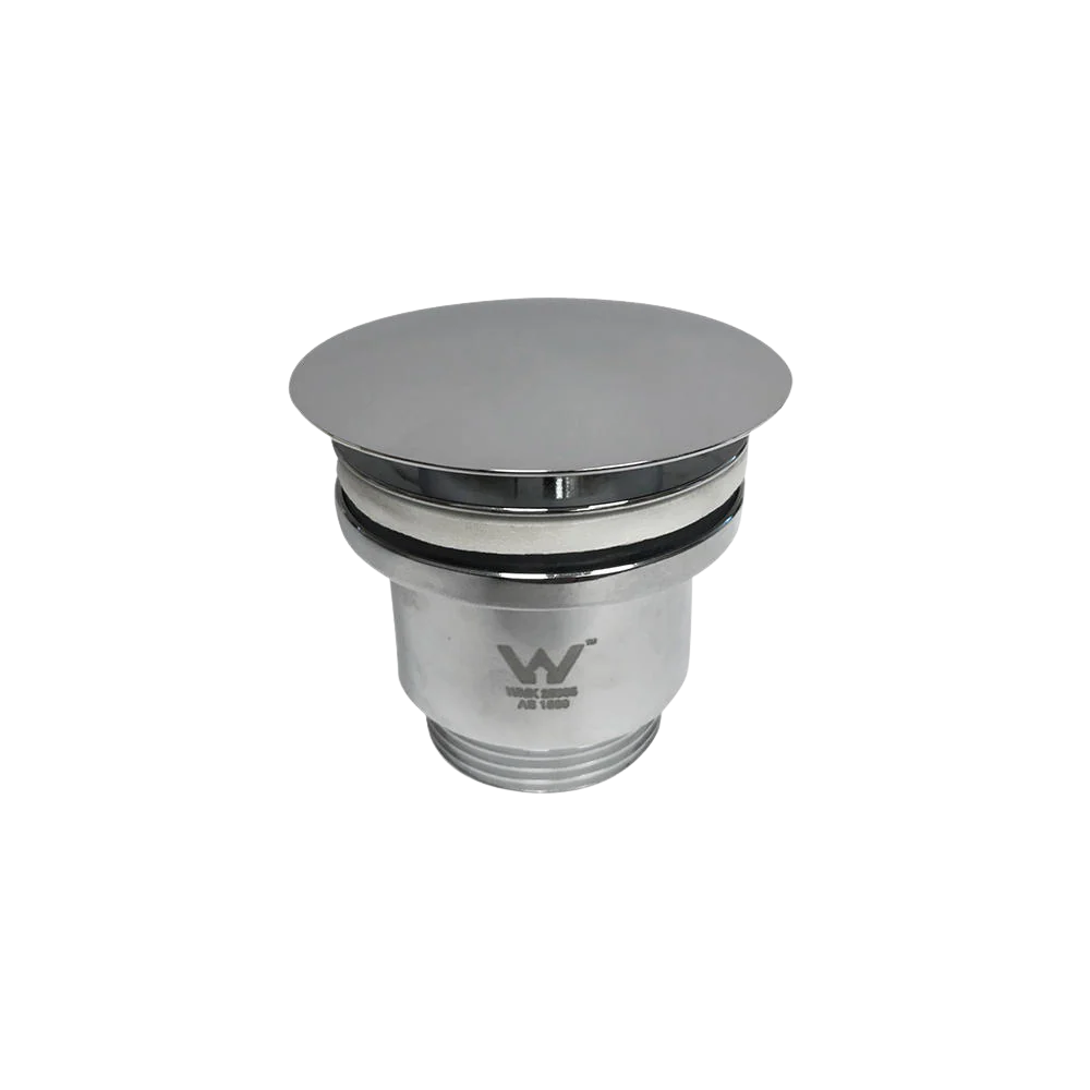 Argent Pop Up Waste 32mm 2 Piece Large Lid Chrome - Image 3