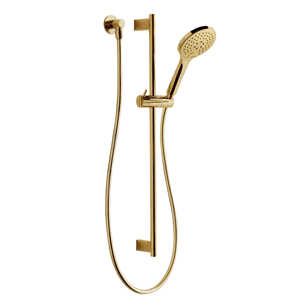 Argent Studio 700mm Shower Rail Set Brushed Gold - Image 3