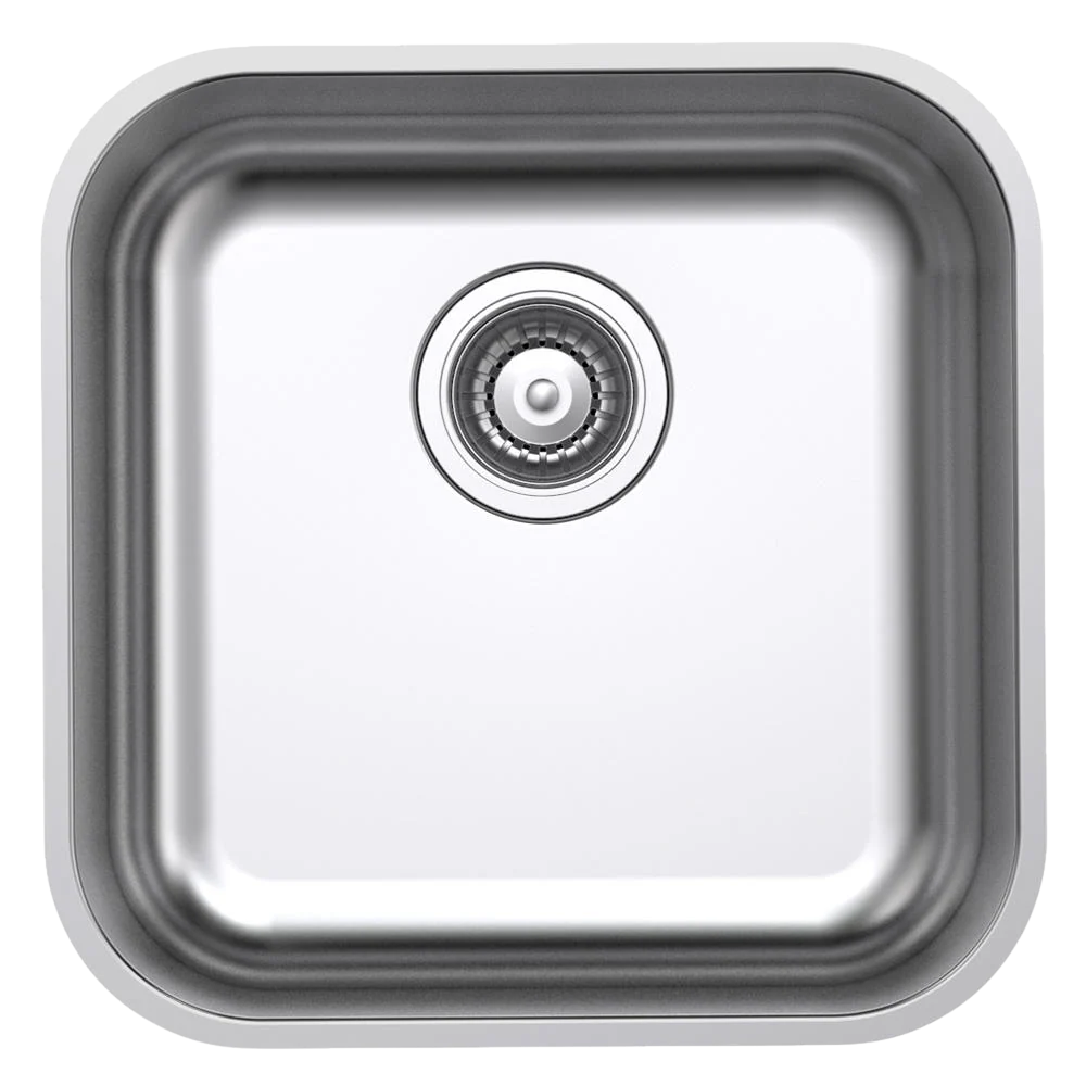 Argent Tempo 433mm Square Sink Stainless Steel - Image 3