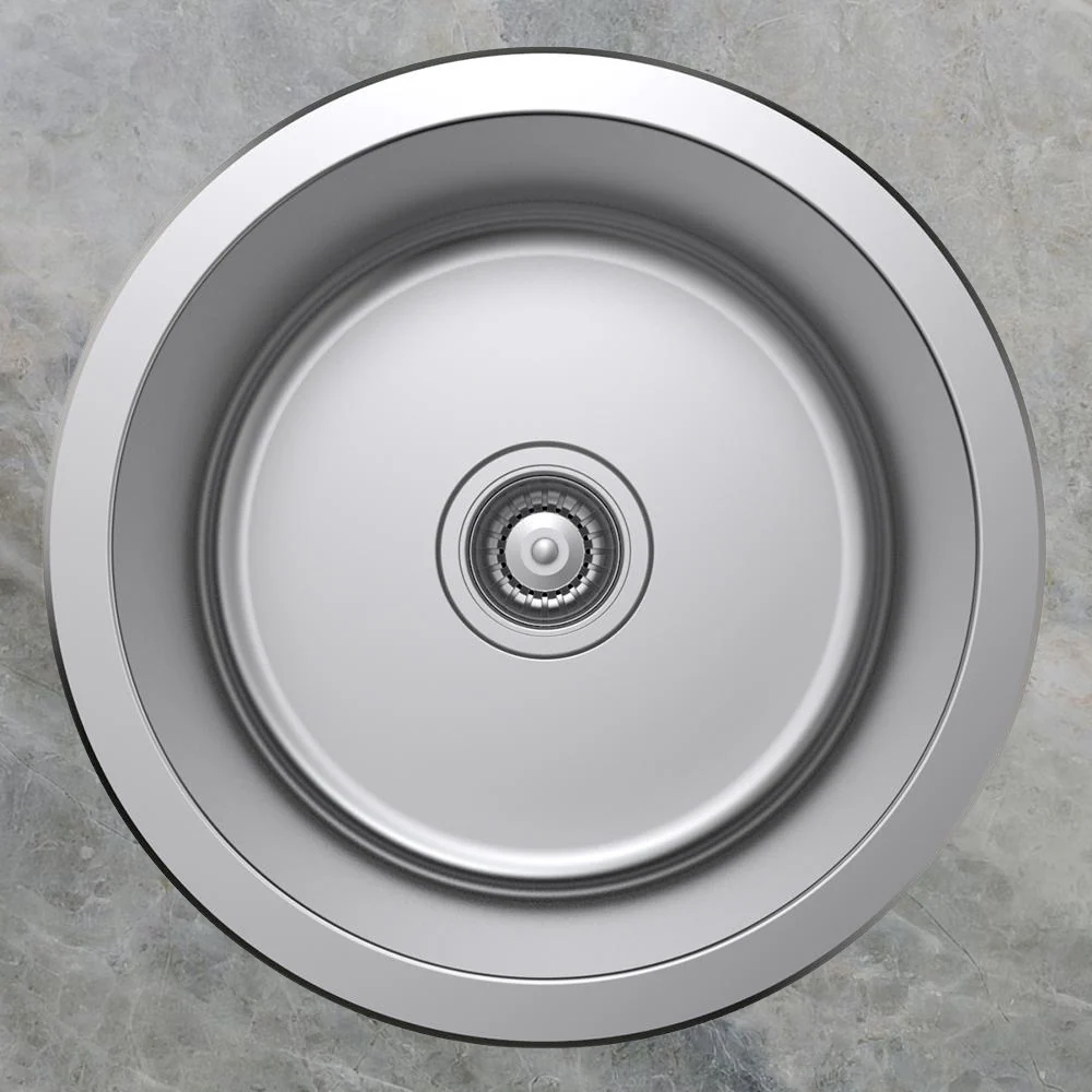 Argent Tempo 450mm Round Sink Stainless Steel - Image 2
