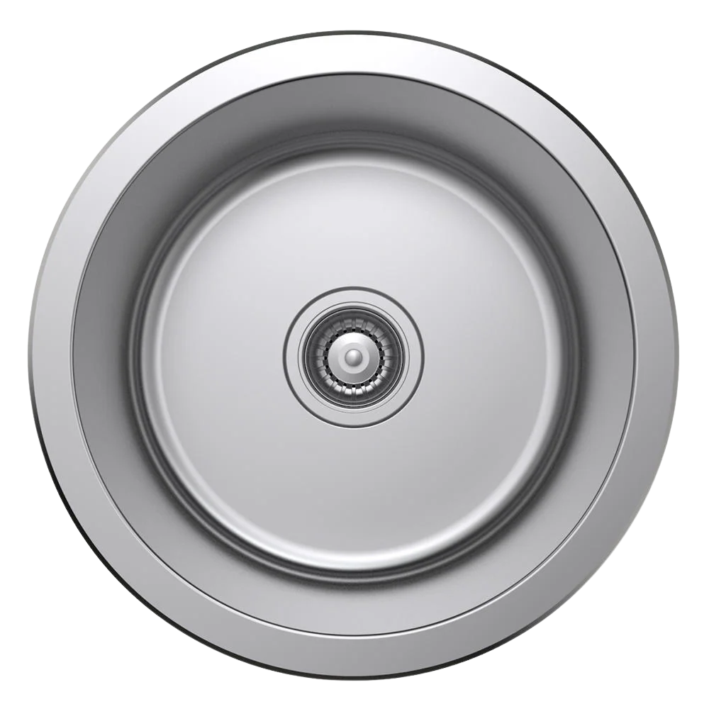 Argent Tempo 450mm Round Sink Stainless Steel - Image 3