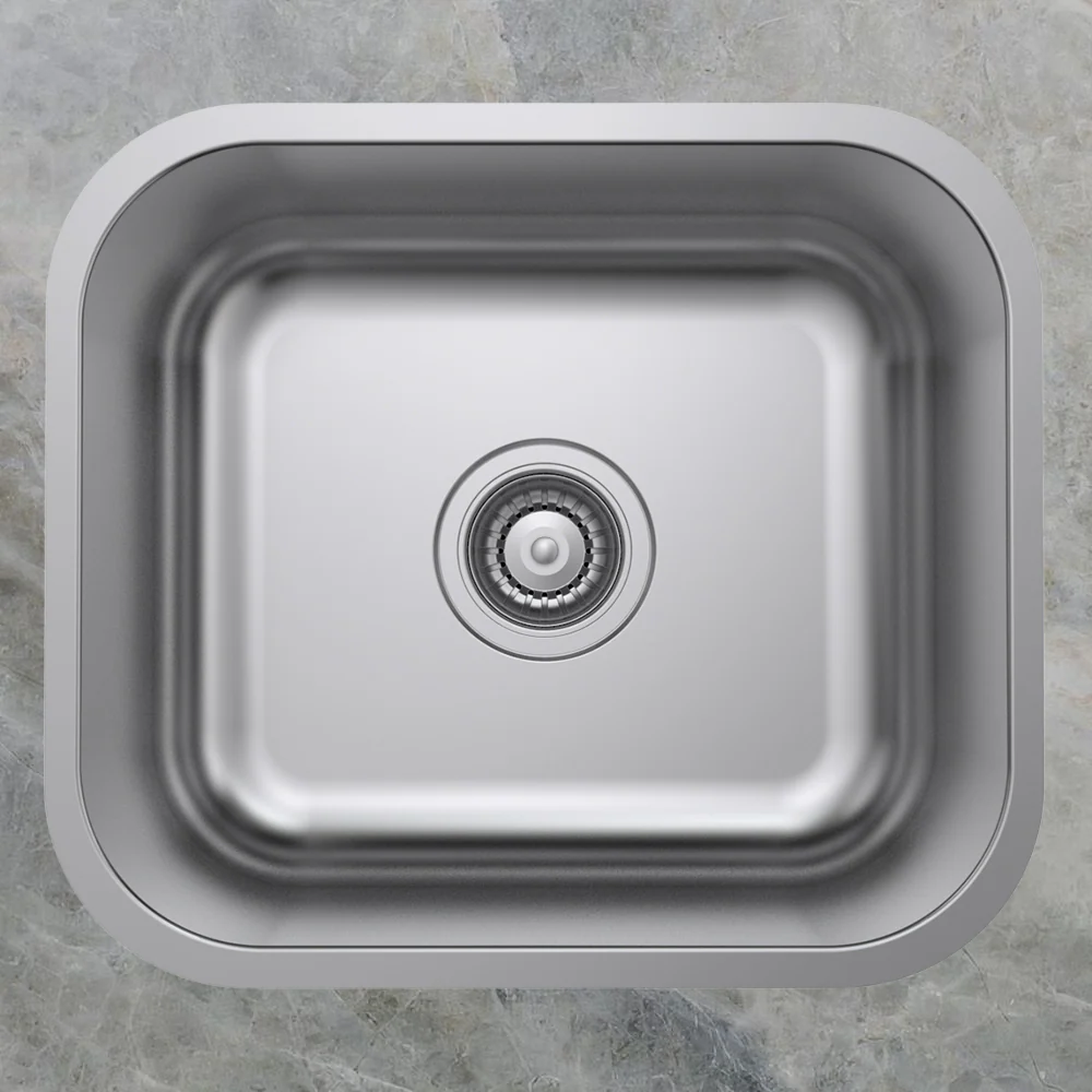Argent Tempo 450mm Sink Stainless Steel - Image 2