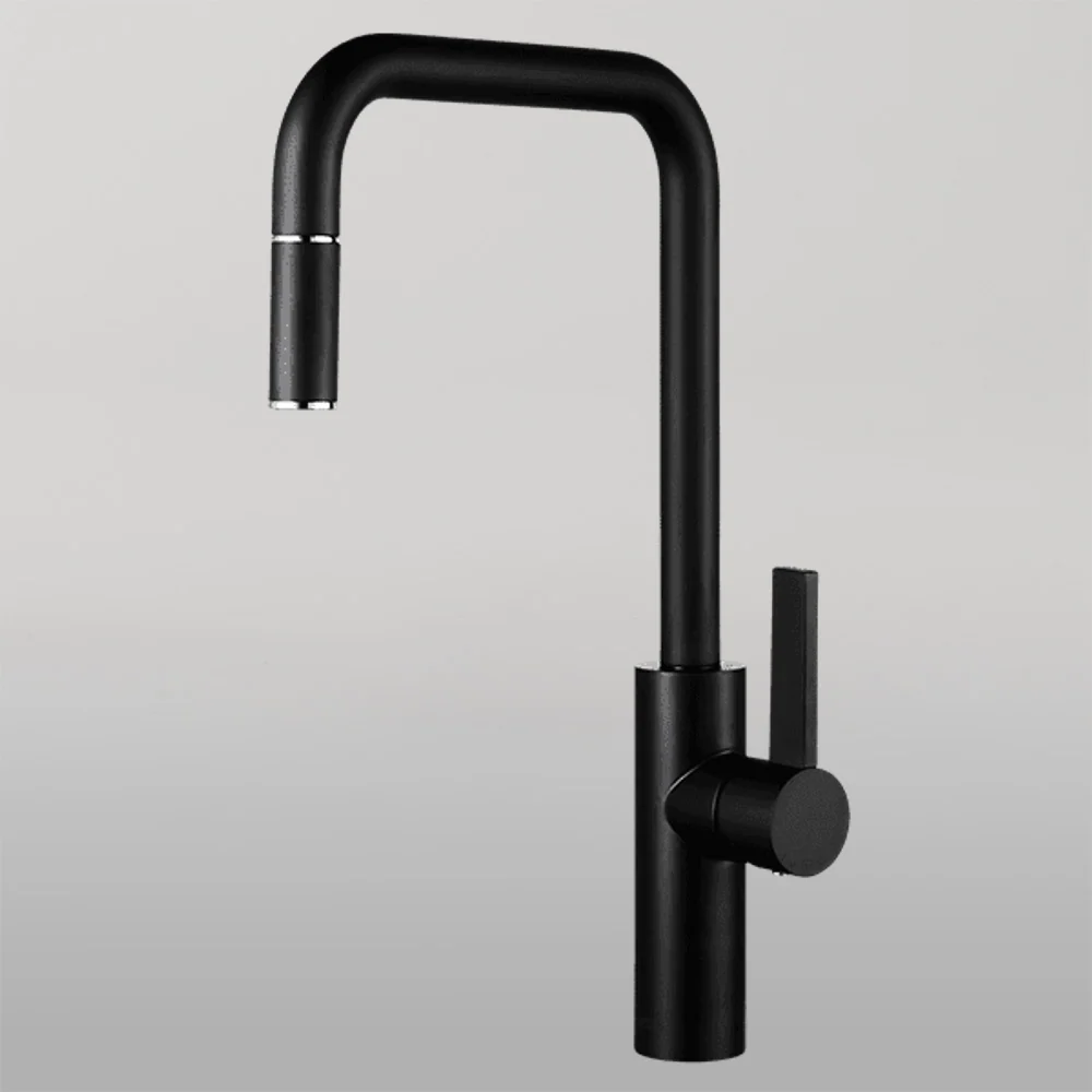 Armando Vicario Luz Kitchen Mixer With Pull-Out Black Lead Free - Image 2