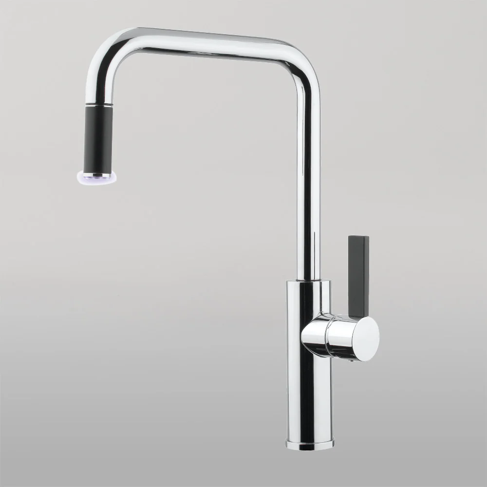 Armando Vicario Luz Kitchen Mixer With Pull-Out Chrome Lead Free - Image 2