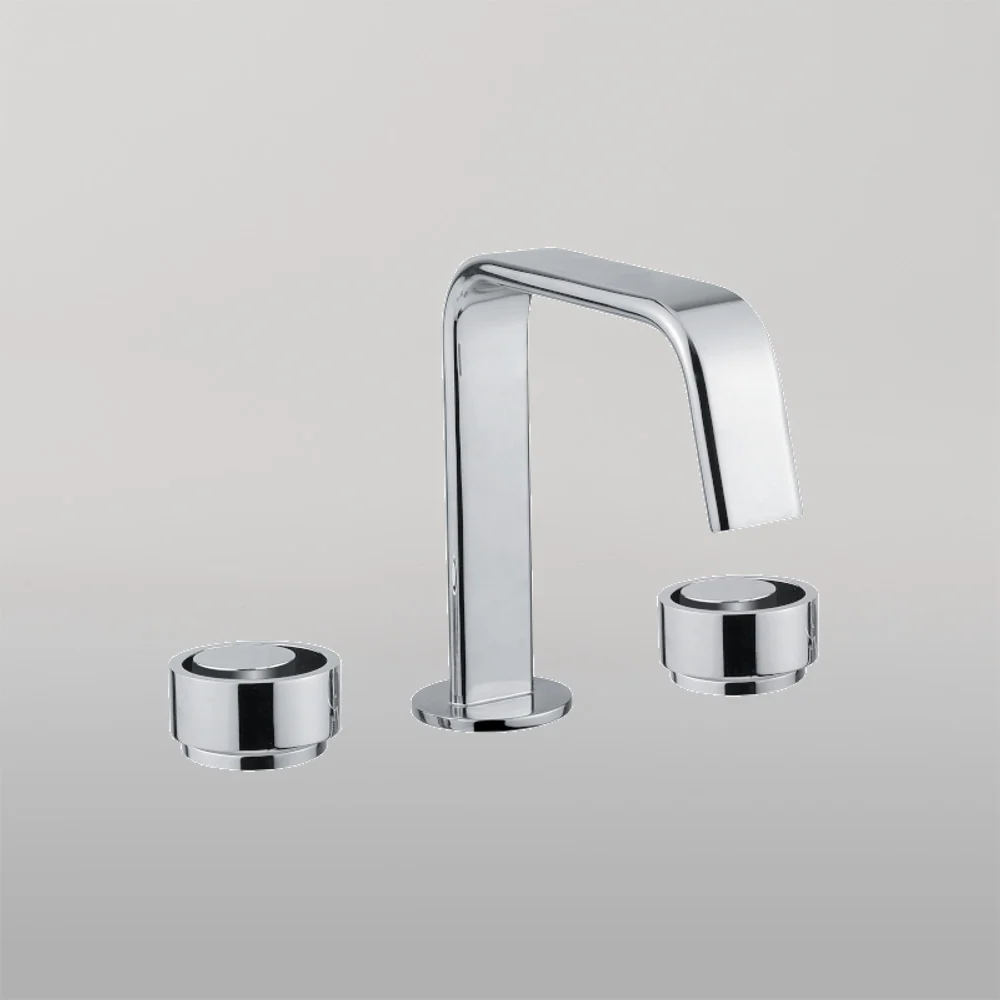 Armando Vicario Piazza 3 Piece Basin Mixer Square Chrome - Image 2