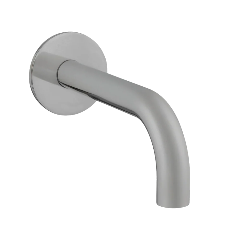Armando Vicario Piazza Wall Mounted Bath Spout Round 202mm Brushed Nickel - Image 3