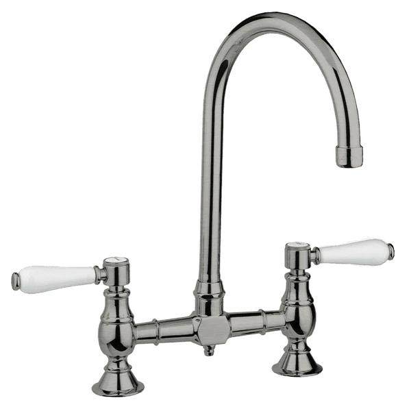Armando Vicario Provincial Exposed Breach Kitchen Tap Brushed Nickel Lead Free