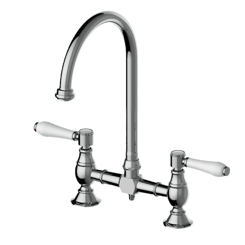 Armando Vicario Provincial Exposed Breach Kitchen Tap Chrome - Image 3